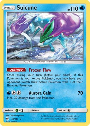 Suicune (59/214) [Sun & Moon: Lost Thunder] - Trinity Hobby