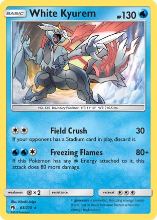 White Kyurem (63/214) [Sun & Moon: Lost Thunder] - Trinity Hobby