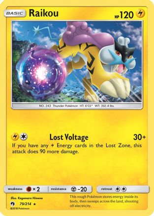 Raikou (79/214) [Sun & Moon: Lost Thunder] - Trinity Hobby