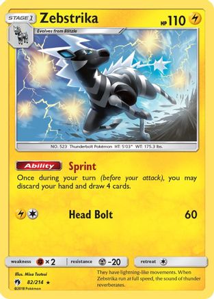 Zebstrika (82/214) [Sun & Moon: Lost Thunder] - Trinity Hobby