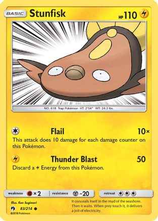 Stunfisk (83/214) [Sun & Moon: Lost Thunder] - Trinity Hobby