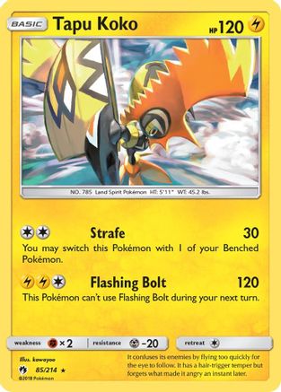 Tapu Koko (85/214) [Sun & Moon: Lost Thunder] - Trinity Hobby