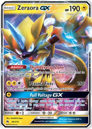 Zeraora GX (86/214) [Sun & Moon: Lost Thunder] - Trinity Hobby