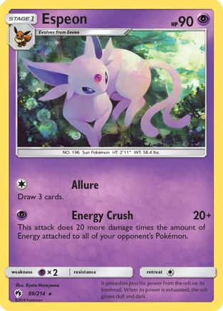 Espeon (89/214) [Sun & Moon: Lost Thunder] - Trinity Hobby
