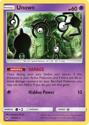 Unown (90/214) [Sun & Moon: Lost Thunder] - Trinity Hobby