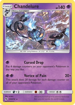 Chandelure (103/214) [Sun & Moon: Lost Thunder] - Trinity Hobby