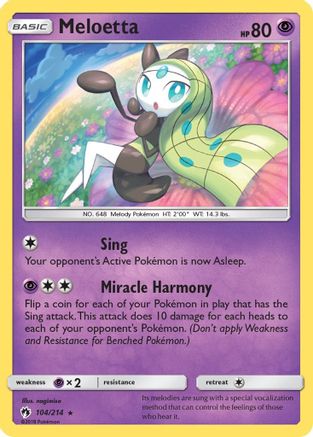 Meloetta (104/214) [Sun & Moon: Lost Thunder] - Trinity Hobby