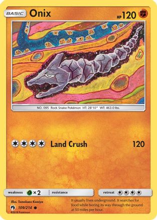 Onix (109/214) [Sun & Moon: Lost Thunder] - Trinity Hobby