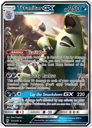 Tyranitar GX (121/214) [Sun & Moon: Lost Thunder] - Trinity Hobby