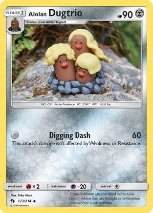 Alolan Dugtrio (123/214) [Sun & Moon: Lost Thunder] - Trinity Hobby