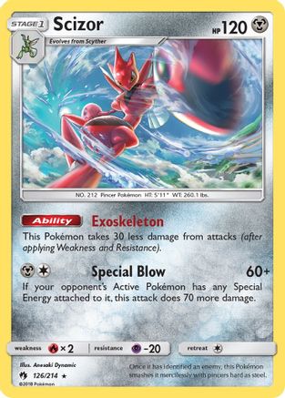 Scizor (126/214) [Sun & Moon: Lost Thunder] - Trinity Hobby