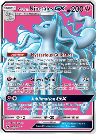 Alolan Ninetales GX (205/214) [Sun & Moon: Lost Thunder] - Trinity Hobby