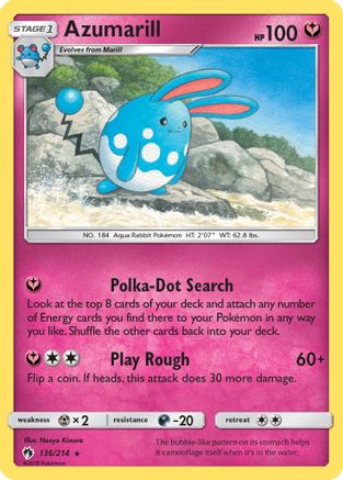 Azumarill (136/214) [Sun & Moon: Lost Thunder] - Trinity Hobby