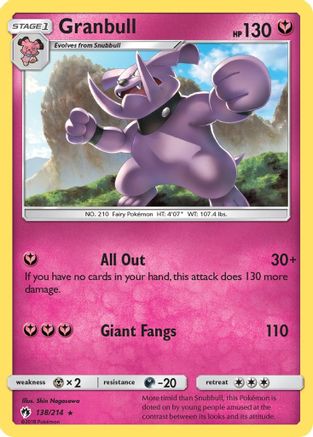 Granbull (138/214) [Sun & Moon: Lost Thunder] - Trinity Hobby
