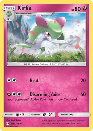 Kirlia (140/214) [Sun & Moon: Lost Thunder] - Trinity Hobby