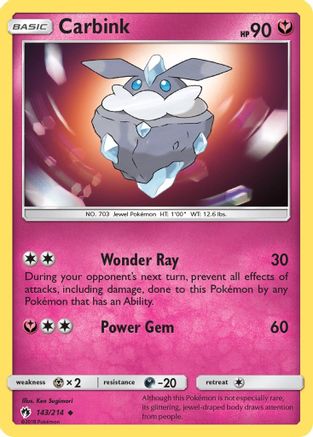 Carbink (143/214) [Sun & Moon: Lost Thunder] - Trinity Hobby