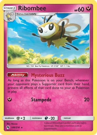 Ribombee (146/214) [Sun & Moon: Lost Thunder] - Trinity Hobby