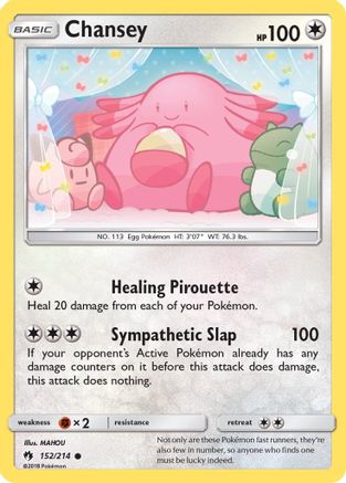 Chansey (152/214) [Sun & Moon: Lost Thunder] - Trinity Hobby
