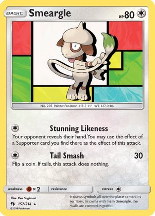 Smeargle (157/214) [Sun & Moon: Lost Thunder] - Trinity Hobby