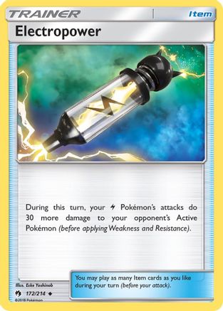 Electropower (172/214) [Sun & Moon: Lost Thunder] - Trinity Hobby