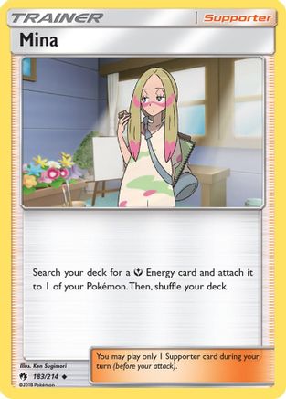 Mina (183/214) [Sun & Moon: Lost Thunder] - Trinity Hobby