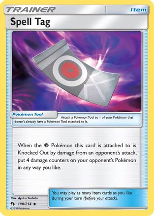 Spell Tag (190/214) [Sun & Moon: Lost Thunder] - Trinity Hobby