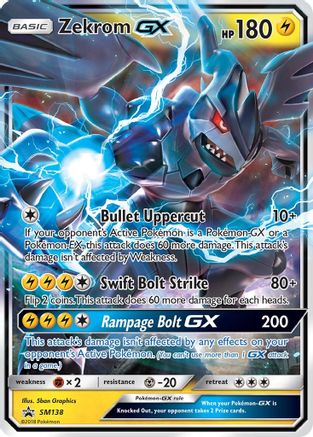 Zekrom GX (SM138) [Sun & Moon: Black Star Promos] - Trinity Hobby