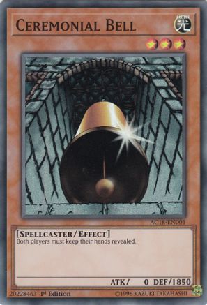 Ceremonial Bell [AC18-EN001] Super Rare - Trinity Hobby