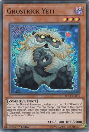 Ghostrick Yeti [AC18-EN004] Super Rare - Trinity Hobby