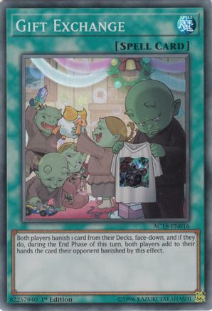 Gift Exchange [AC18-EN016] Super Rare - Trinity Hobby