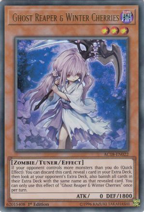 Ghost Reaper & Winter Cherries [AC18-EN022] Ultra Rare - Trinity Hobby