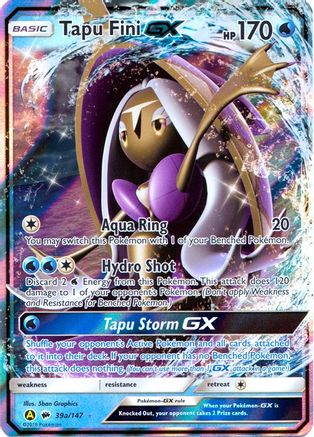 Tapu Fini GX (39a/147) [Alternate Art Promos] - Trinity Hobby
