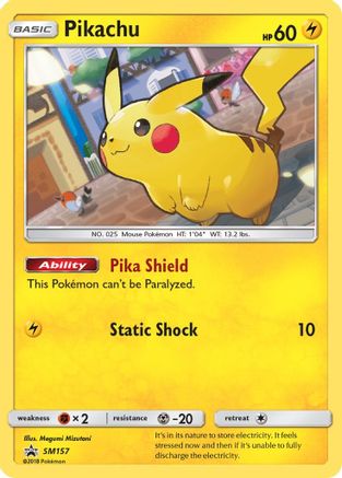 Pikachu (SM157) [Sun & Moon: Black Star Promos] - Trinity Hobby