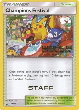 Champions Festival (SM78) (2017 Staff) [Sun & Moon: Black Star Promos] - Trinity Hobby