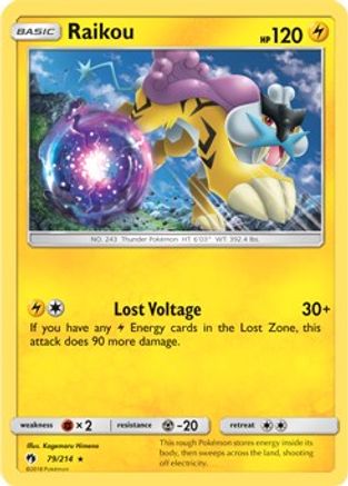 Raikou (79/214) (Theme Deck Exclusive) [Sun & Moon: Lost Thunder] - Trinity Hobby