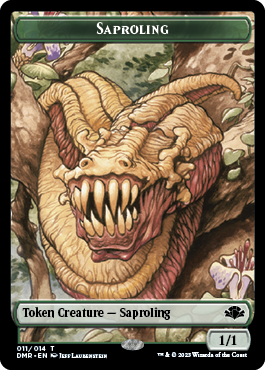 Goblin // Saproling Double-Sided Token [Dominaria Remastered Tokens] - Trinity Hobby