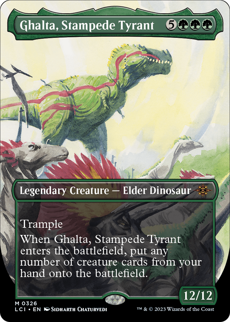 Ghalta, Stampede Tyrant (Borderless) [The Lost Caverns of Ixalan] - Trinity Hobby