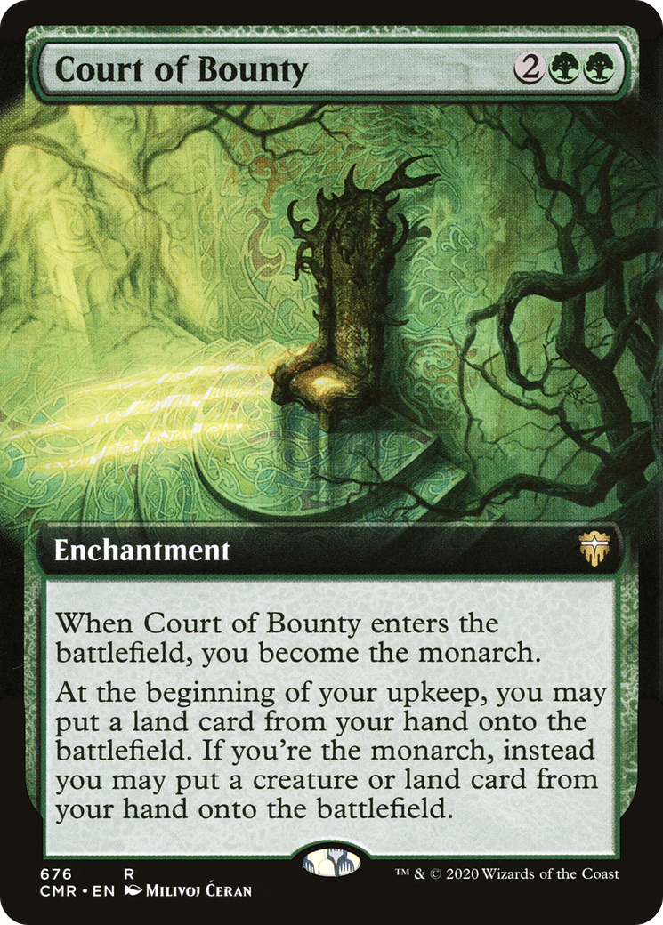Court of Bounty (Extended Art) [Commander Legends] - Trinity Hobby