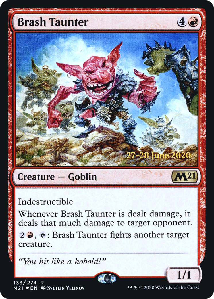 Brash Taunter [Core Set 2021 Prerelease Promos] - Trinity Hobby
