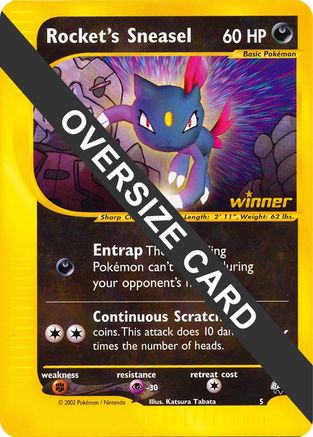 Rocket's Sneasel (5) (Jumbo Card) [Best of Promos] - Trinity Hobby