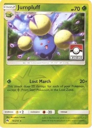 Jumpluff (14/214) (League Promo) [Sun & Moon: Lost Thunder] - Trinity Hobby