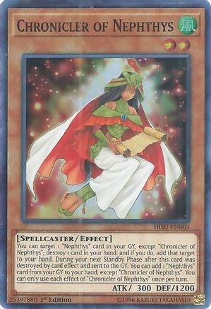 Chronicler of Nephthys [HISU-EN003] Super Rare - Trinity Hobby