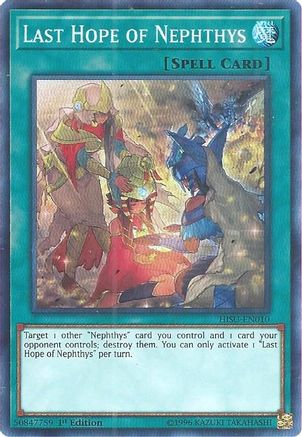 Last Hope of Nephthys [HISU-EN010] Super Rare - Trinity Hobby