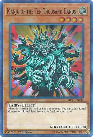 Manju of the Ten Thousand Hands [HISU-EN047] Super Rare - Trinity Hobby