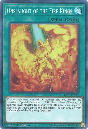 Onslaught of the Fire Kings [HISU-EN055] Super Rare - Trinity Hobby