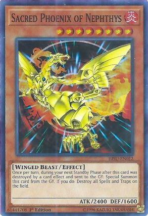 Sacred Phoenix of Nephthys [HISU-EN012] Super Rare - Trinity Hobby
