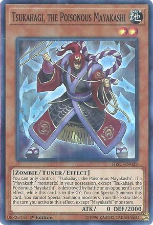 Tsukahagi, the Poisonous Mayakashi [HISU-EN028] Super Rare - Trinity Hobby