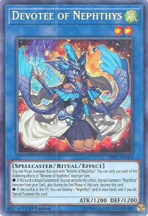 Devotee of Nephthys [HISU-EN005] Secret Rare - Trinity Hobby