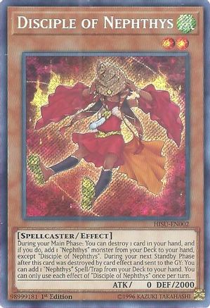 Disciple of Nephthys [HISU-EN002] Secret Rare - Trinity Hobby