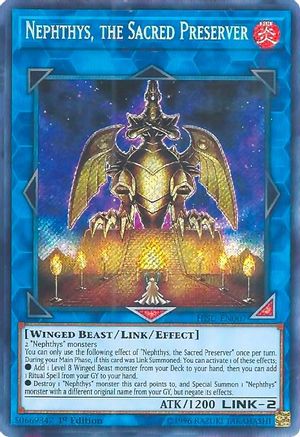 Nephthys, the Sacred Preserver [HISU-EN007] Secret Rare - Trinity Hobby